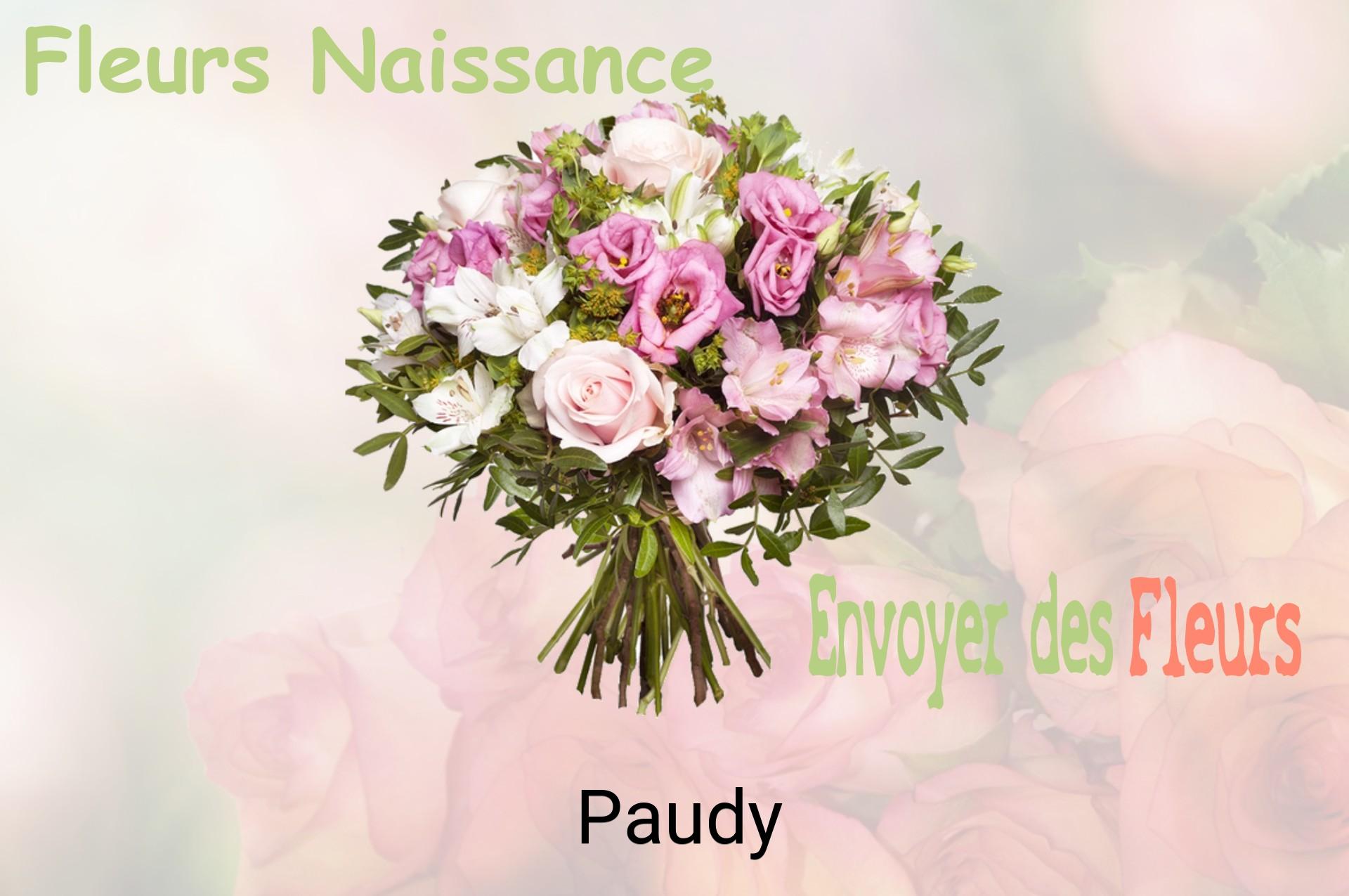Bouquet de fleurs de naissance livré à Paudy